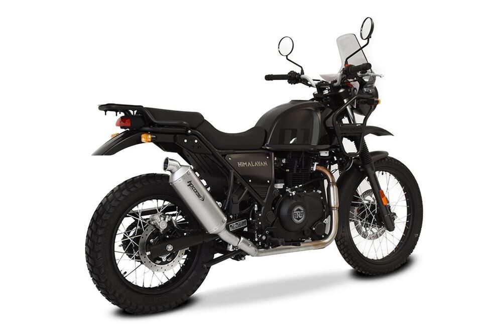 HP Corse SP-1 Short Satin Exhaust for Royal Enfield Himalayan 411 2021-2023 - HP Corse