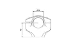 CNC Racing Riser Complete for Handlebar Ø29mm H 40mm for Ducati Hypermotard Hyperstrada Monster 821 and 1200 - CNC Racing image 2