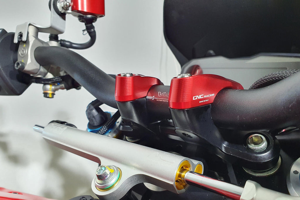CNC Racing Handlebar upper clamp kit Ducati Streetfighter V4 – V2 - CNC Racing image 3