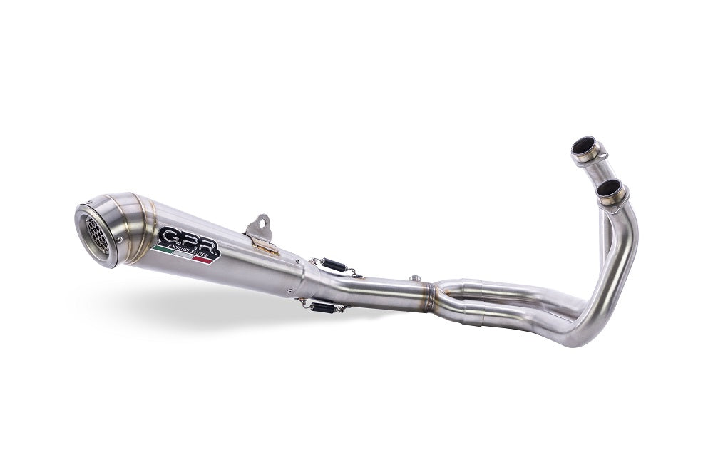GPR exhaust Kawasaki Vulcan 650 S 2014-2016, Powercone Evo, full system exhaust legal for UK and non-EU countries including removable db killer - GPR Exhausts