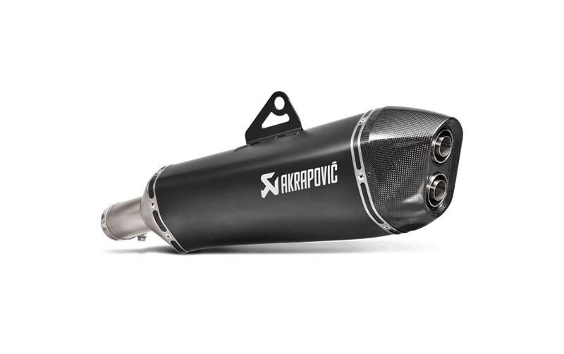 F800GS (08-17) Slip-On System S-B8SO6-HZAABL - Akrapovic