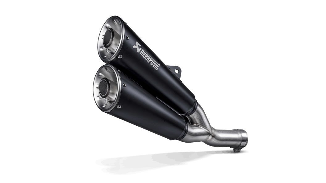 Scrambler (21-22) Slip-On System S-D8SO6-ISSSBL - Akrapovic