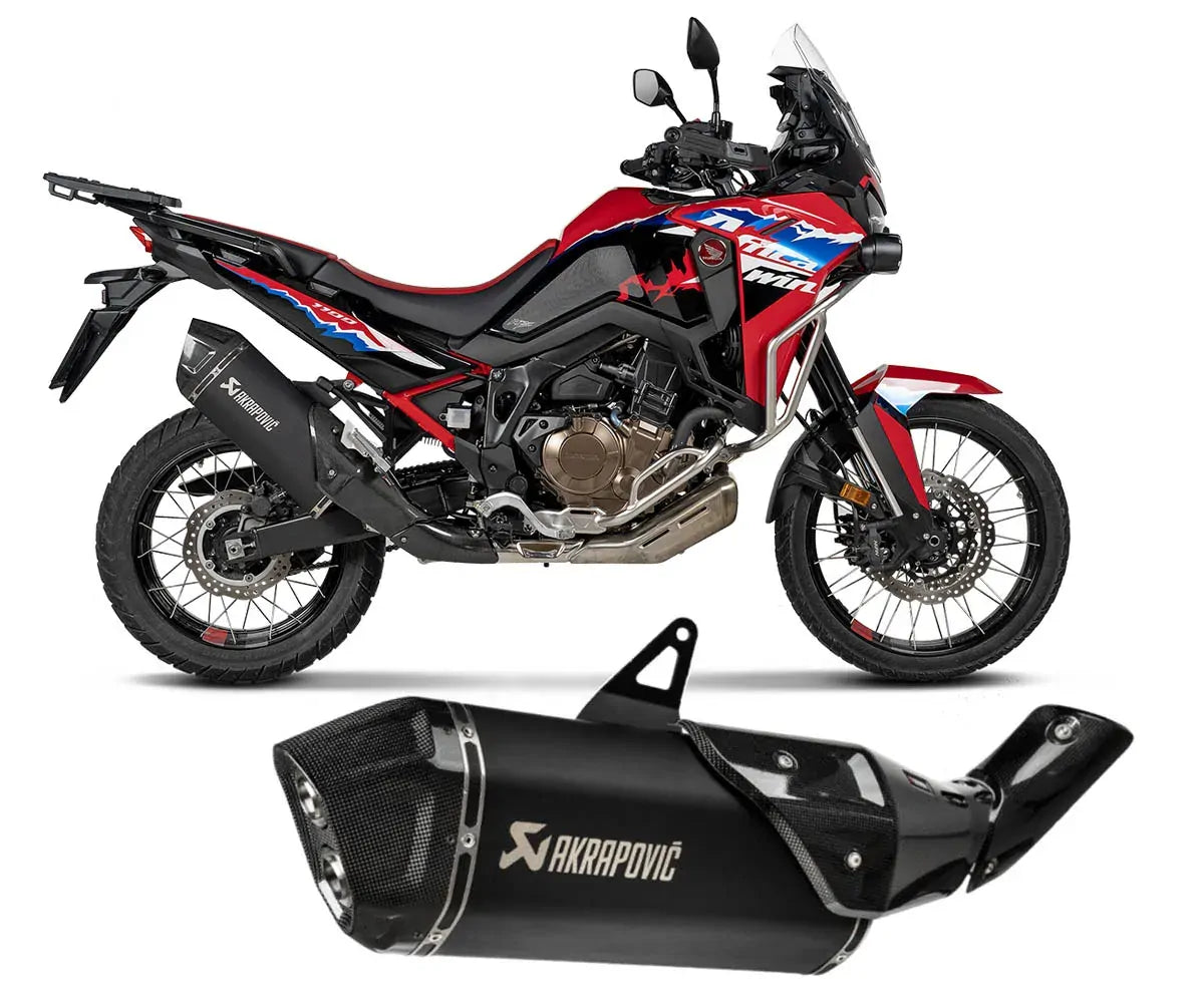 Honda Crf1100l Africa Twin 2024 > 2025 Titanium Exhaust Muffler S-H11SO4-HAFT - Akrapovic