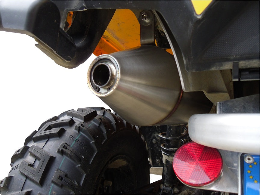 GPR exhaust Can Am Outlander 570 Max 2016-2017, Deeptone Atv, Homologated legal slip-on exhaust including removable db killer and link pipe - GPR Exhausts