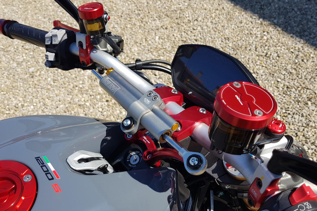 CNC Racing Steering damper kit – handlebar top clamp Ducati Monster 1200 - CNC Racing image 5