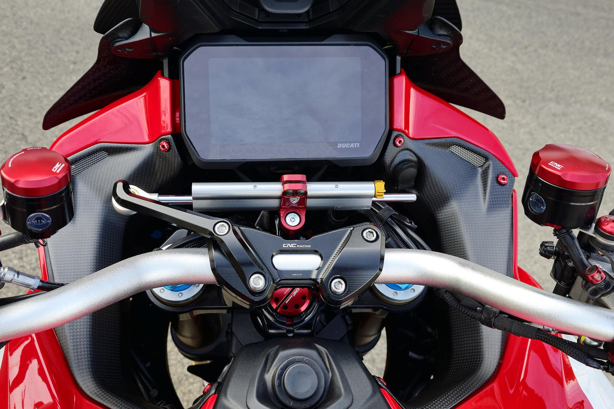 CNC Racing Steering Damper Kit for Ducati Multistrada V4 Pikes Peak – RS with Clamp RM251 - CNC Racing