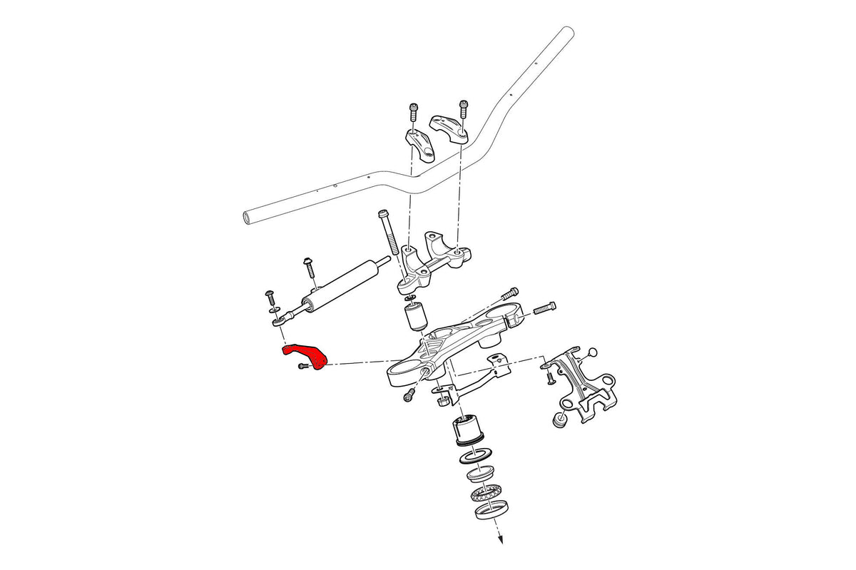 CNC Racing Steering Damper Bracket for Ducati Streetfighter V4 – V2 - CNC Racing image 5