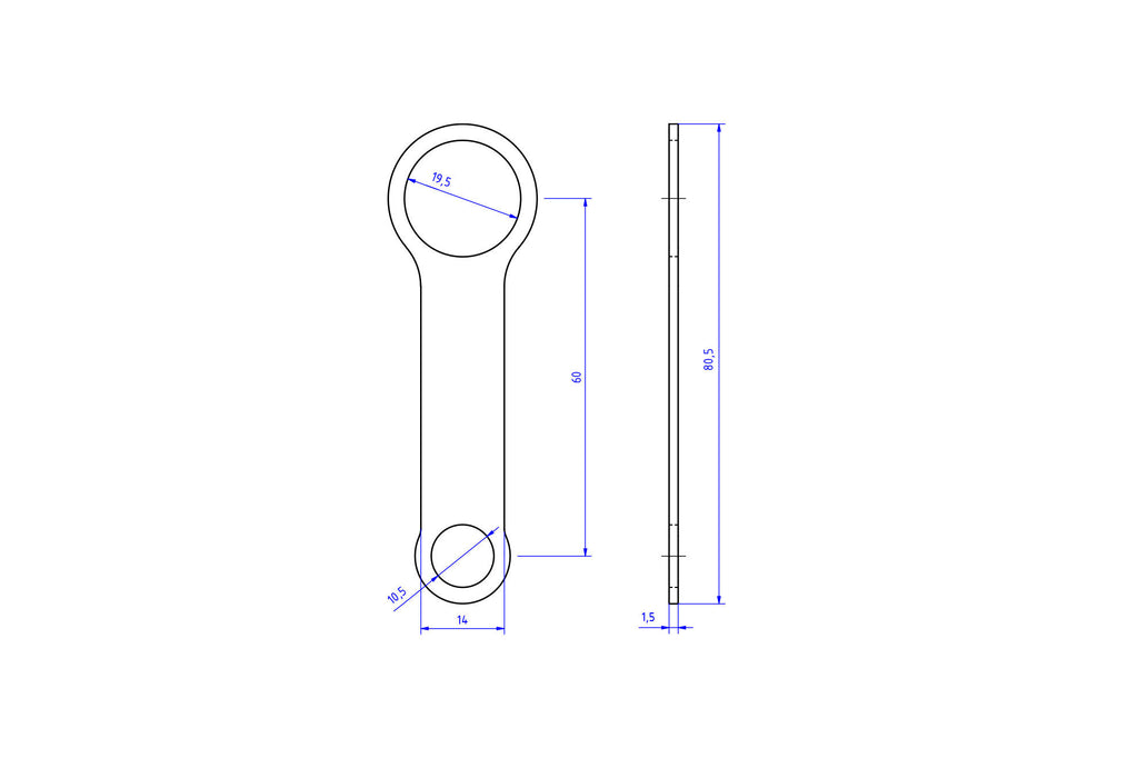 CNC Racing Fluid Reservoir Mounting Bracket - CNC Racing image 2