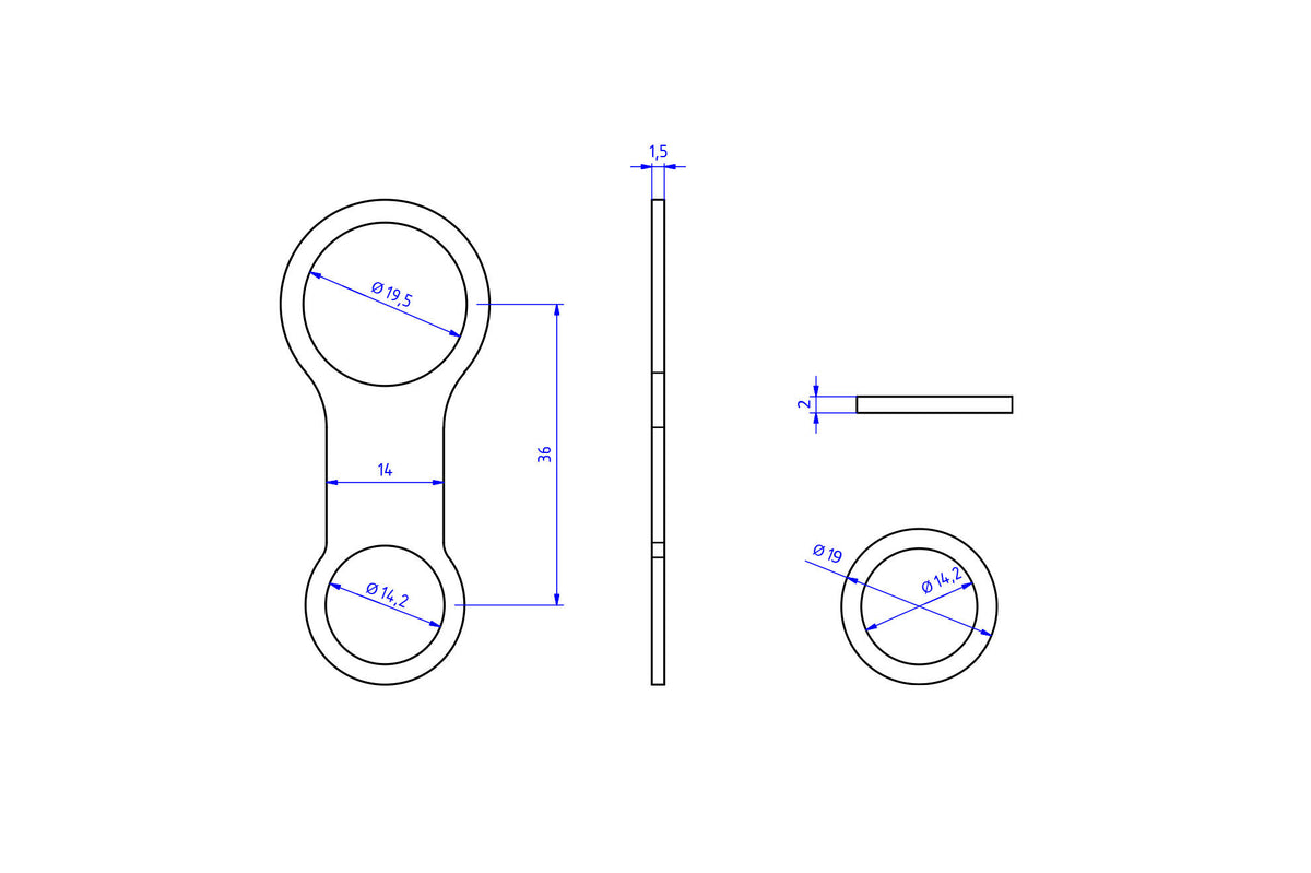 CNC Racing Fluid Reservoir Mounting Bracket - CNC Racing image 2
