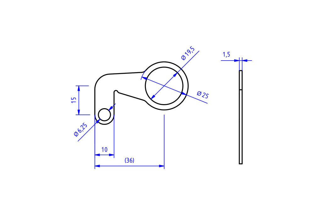 CNC Racing Fluid Reservoir Mounting Bracket - CNC Racing image 2