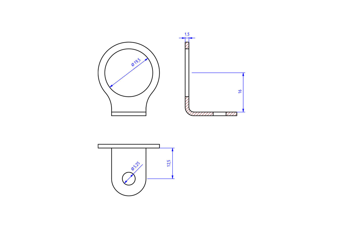 CNC Racing Fluid Reservoir Mounting Bracket - CNC Racing image 2