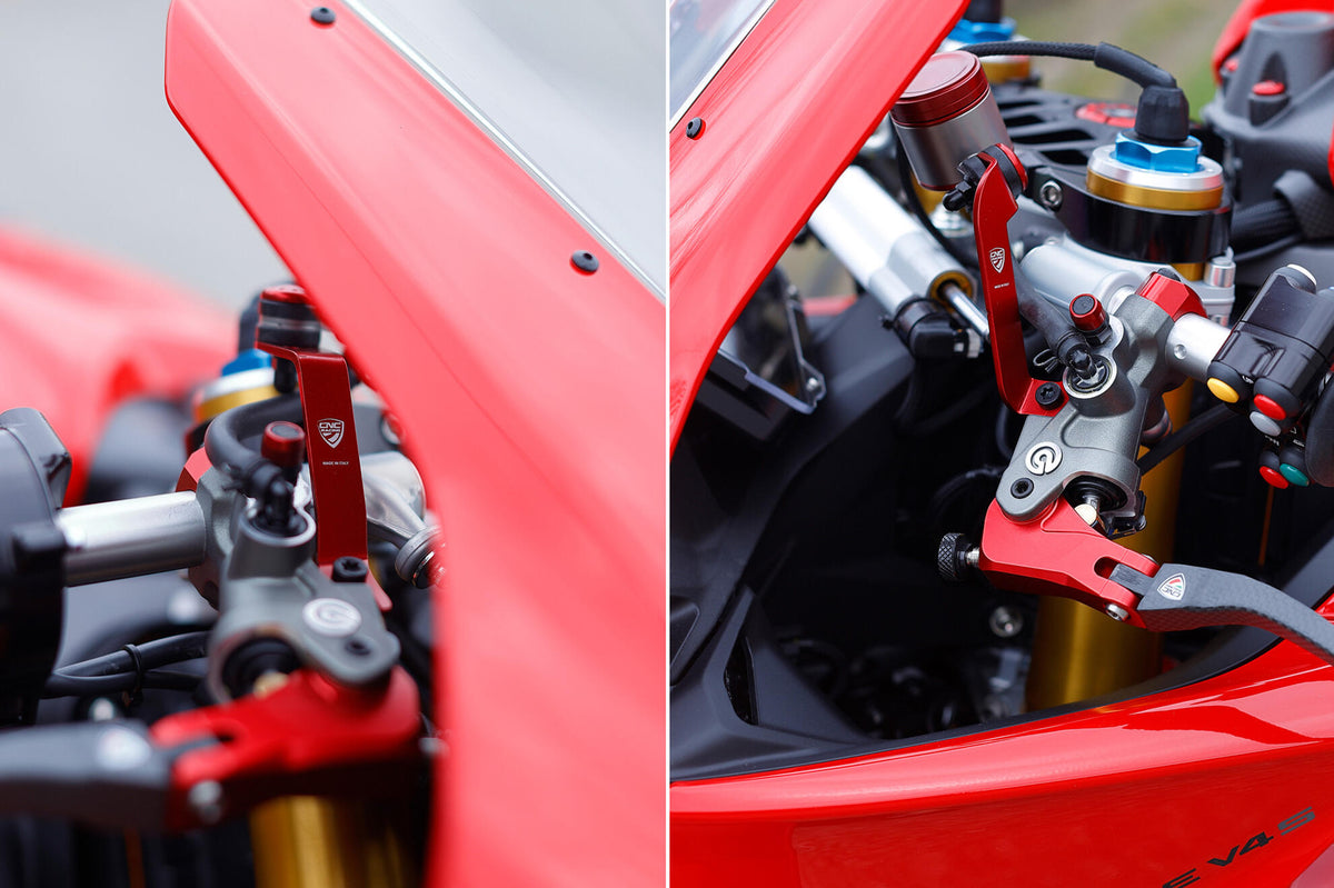 CNC Racing Bracket Kit for Clutch and Brake Fluid Reservoir for Ducati Panigale V4 - CNC Racing image 2