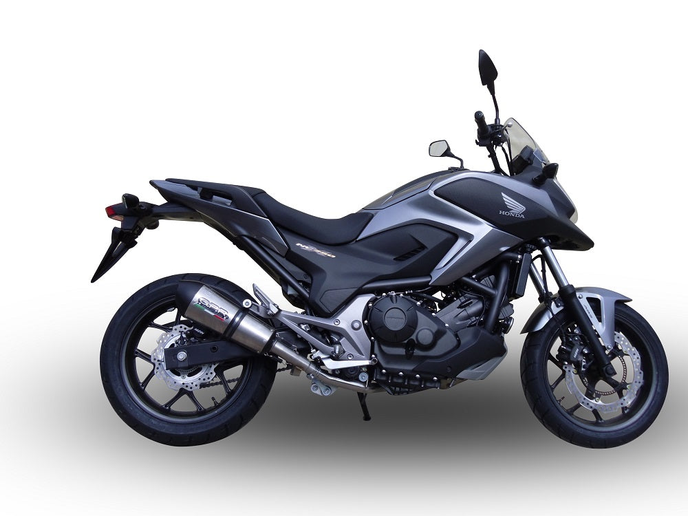 GPR exhaust Honda Nc 750 X - S Dct  2017-2020, New Grand Prix Evo Titanium, Homologated legal slip-on exhaust including removable db killer and link p - GPR Exhausts