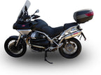 GPR exhaust Moto Guzzi Stelvio 1200 4V  2008-2010, Trioval, Homologated legal slip-on exhaust including removable db killer and link pipe - GPR Exhausts