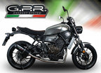 GPR exhaust Yamaha Xsr 700 2021-2024, Furore Nero, full system exhaust legal for UK and non-EU countries including removable db killer - GPR Exhausts