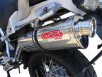 GPR exhaust Moto Guzzi Stelvio 1200 4V  2008-2010, Trioval, Homologated legal slip-on exhaust including removable db killer and link pipe - GPR Exhausts