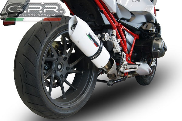 GPR exhaust Bmw R 1200 R 2015 Lc 2017-2019, Albus Evo4, Homologated legal slip-on exhaust including removable db killer and link pipe - GPR Exhausts