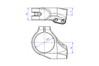 CNC Racing Clip – on Kit Ø53mm – Offset 26mm with Steering Damper Bracket for Ducati Panigale - CNC Racing image 5