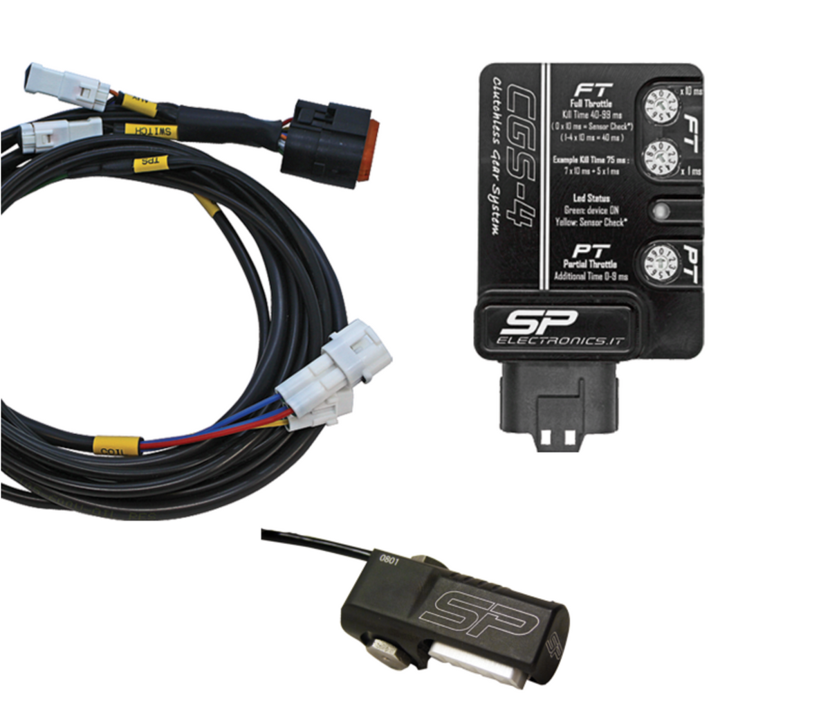Quick Shifter CGS4 Kit with Offroad Sensor for OFFROAD/SUPERMOTO models - SP Electronics