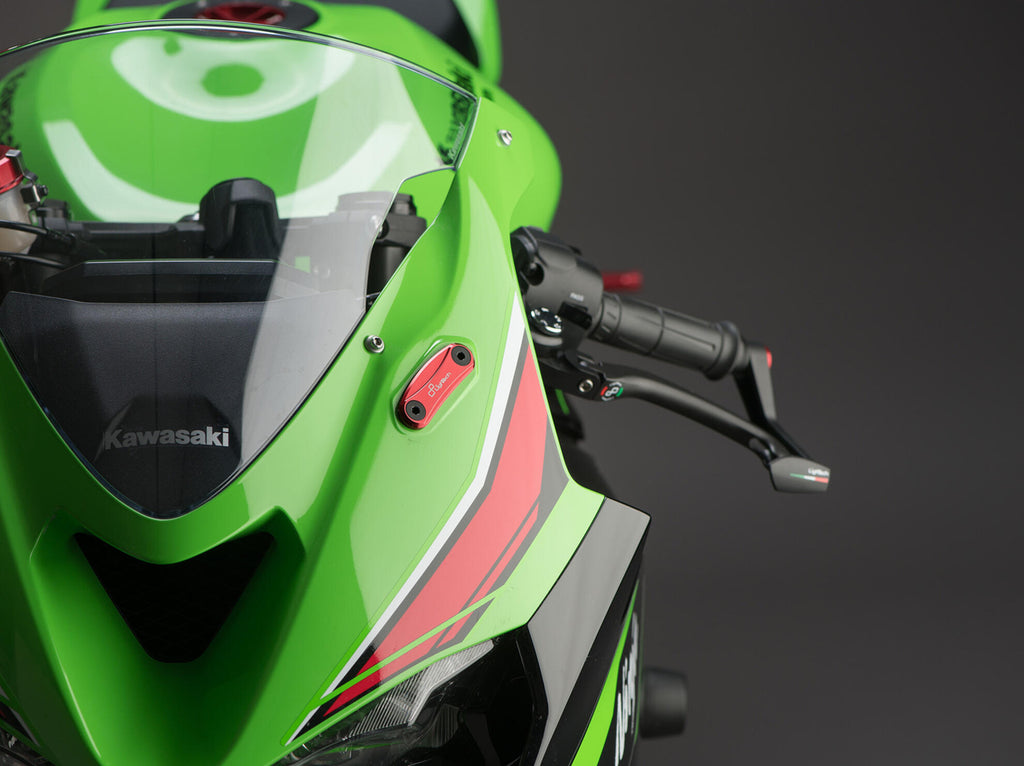 LighTech Pair Mirror Block-Off Plates for Kawasaki ZX6R 2009â€“2012