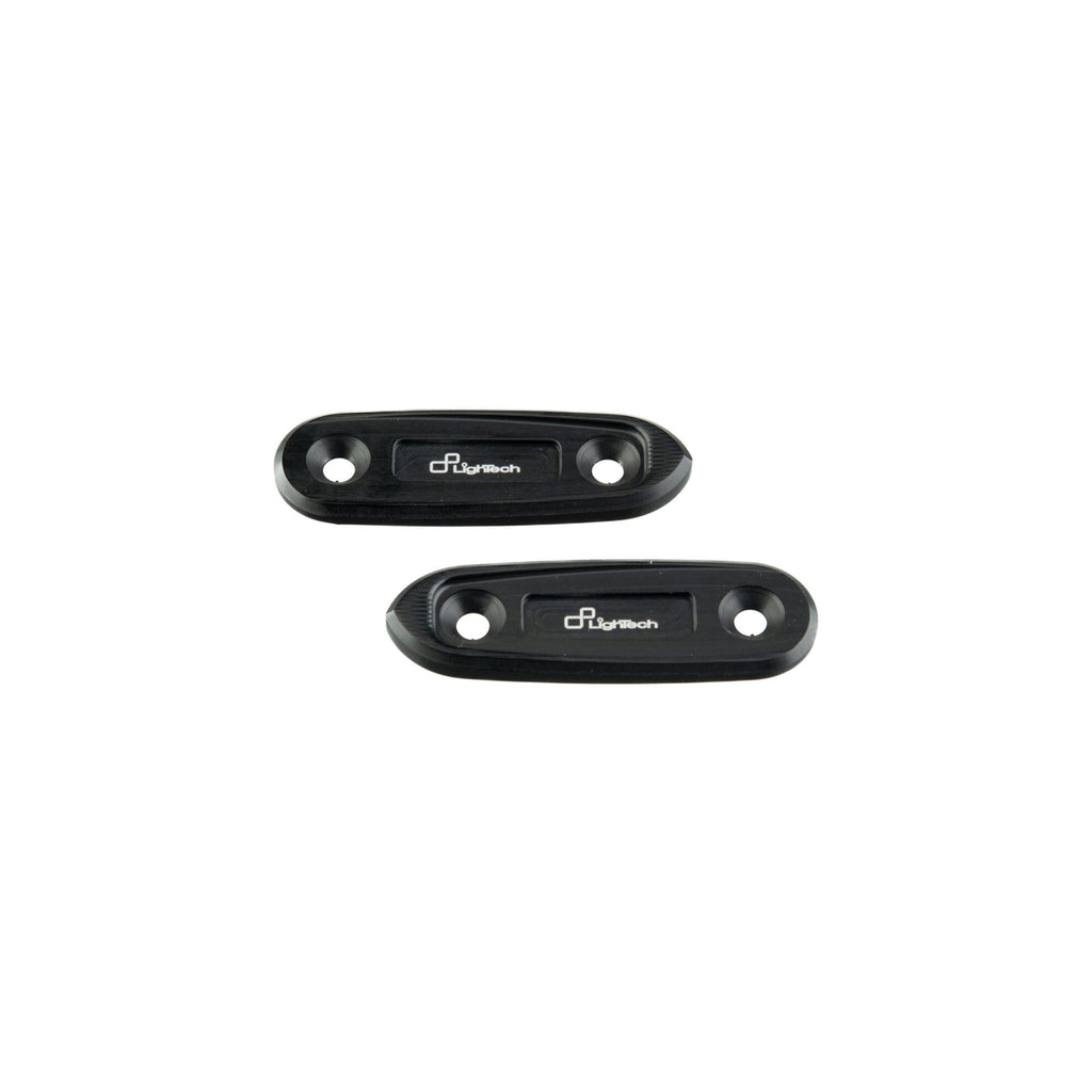 LighTech Pair Mirror Block-Off Plates for Yamaha R3 2019â€“2024