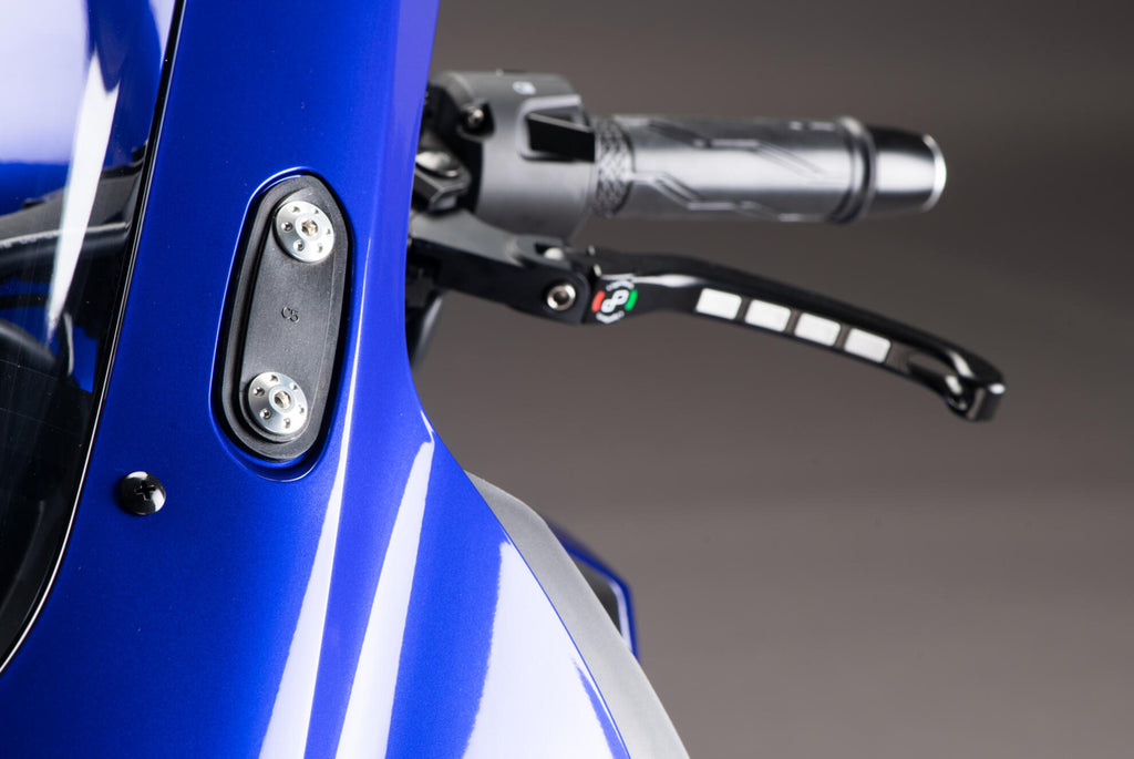 LighTech Pair Mirror Block-Off Plates for Yamaha R3 2019â€“2024