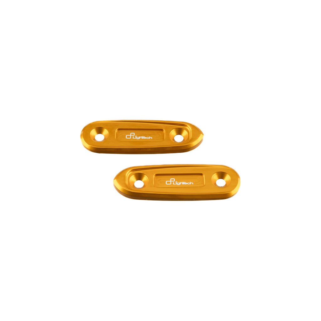 LighTech Pair Mirror Block-Off Plates for Yamaha R3 2019â€“2024