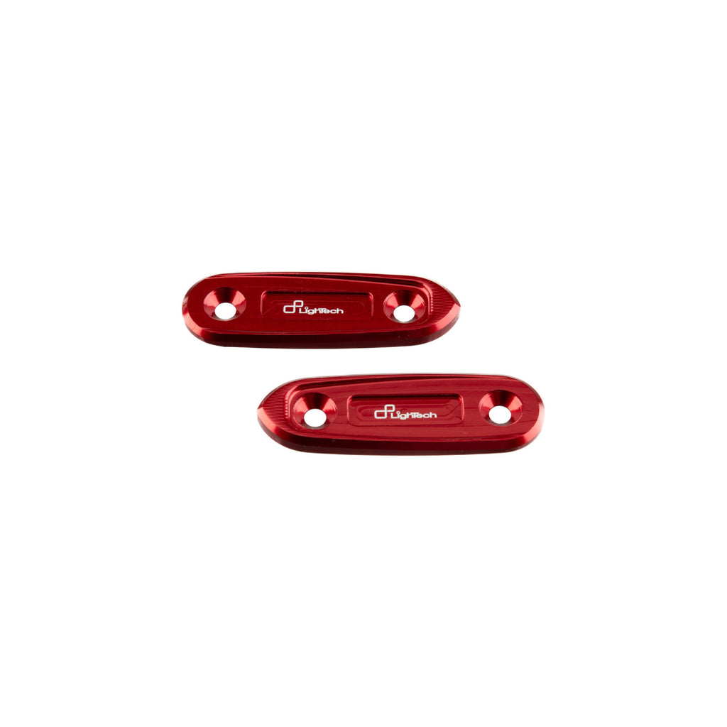 LighTech Pair Mirror Block-Off Plates for Yamaha R3 2019â€“2024
