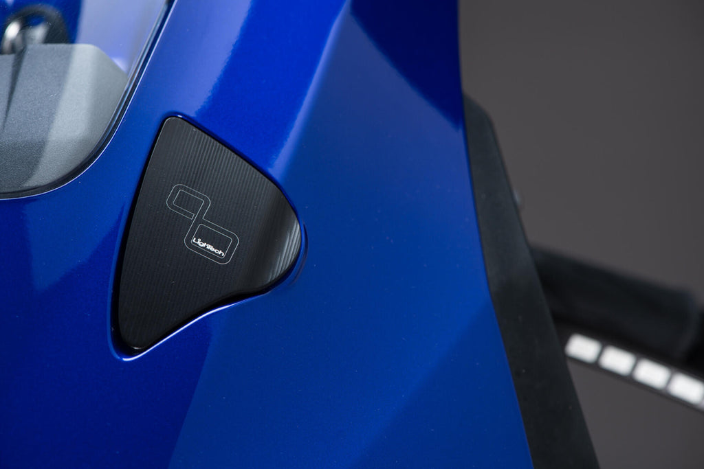 LighTech Pair Mirror Block-Off Plates for Yamaha R9 2025â€“2026