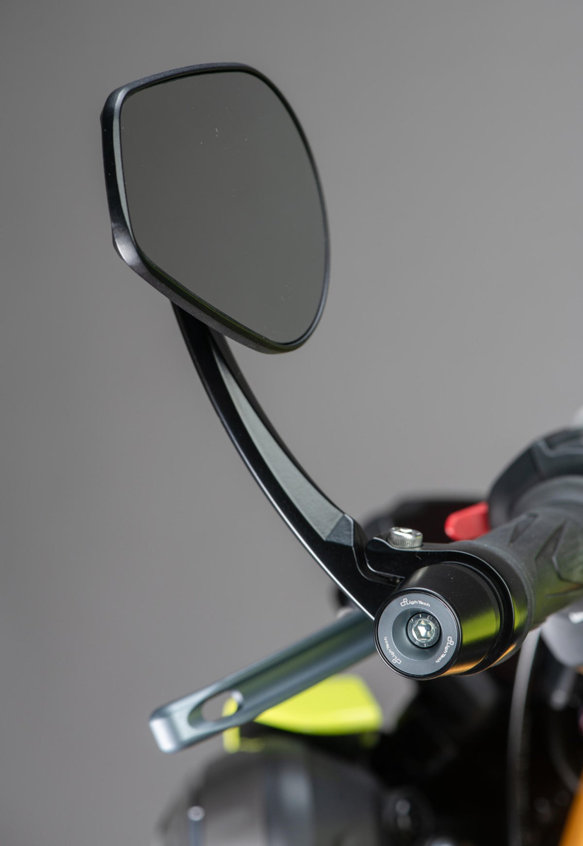 LighTech Pair of Aluminium-Carbon Mirrors (Bar-End Fix) for Triumph, Ktm, Bmw, Yamaha for BMW / KTM / Triumph / Yamaha