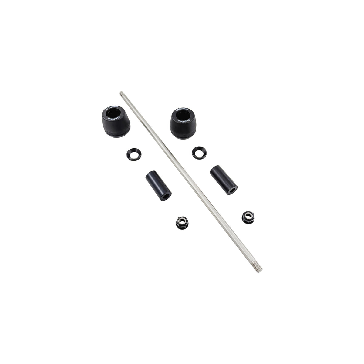 LighTech Shock-Absorbing Frame Sliders Kit for Kawasaki Z125 2019–2025