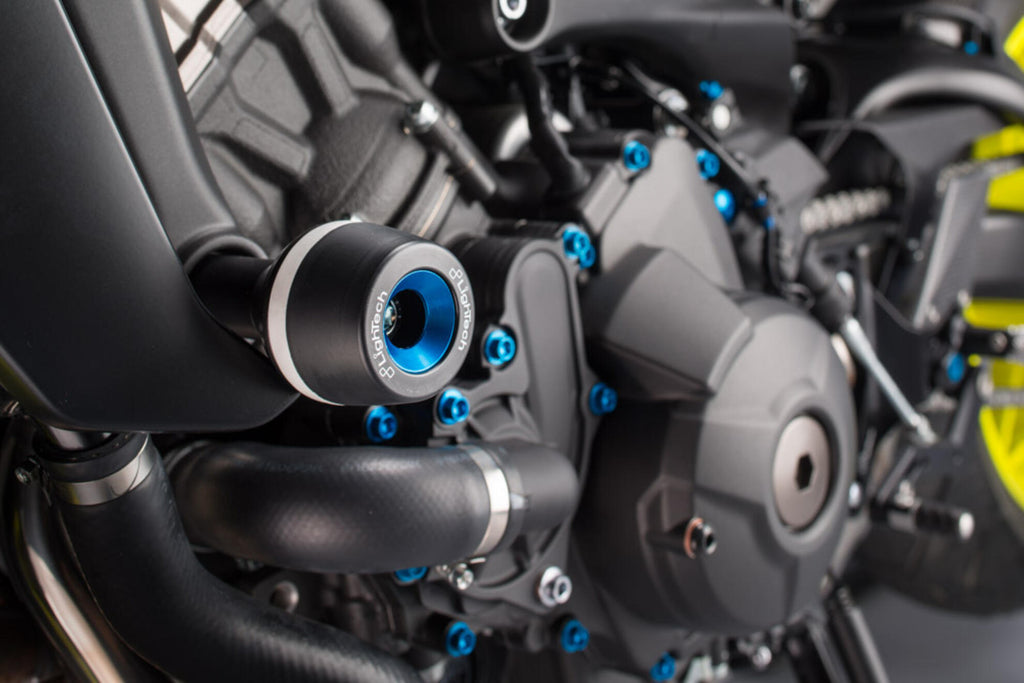 LighTech Shock-Absorbing Frame Sliders Kit for Yamaha MT 09 2017–2020