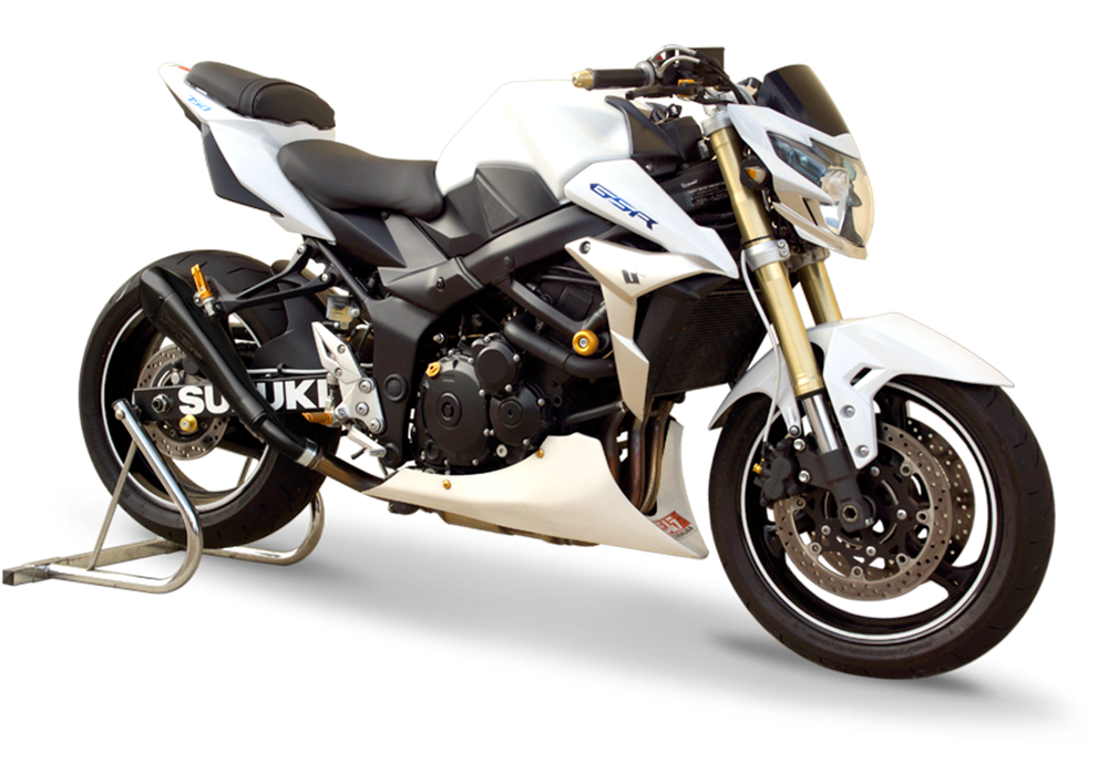 HP Corse Hydroform Black Exhaust for Suzuki GSR 750 2011-2016 - HP Corse