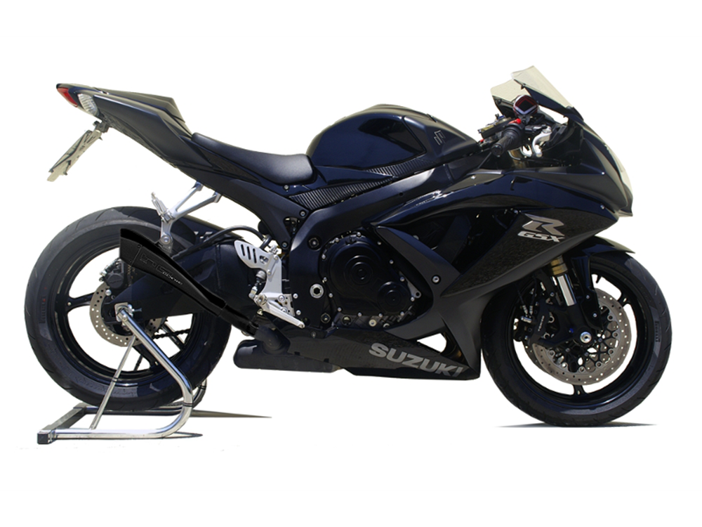 HP Corse Hydroform Black Exhaust for Suzuki GSX-R 600/750 2008-2010 - HP Corse