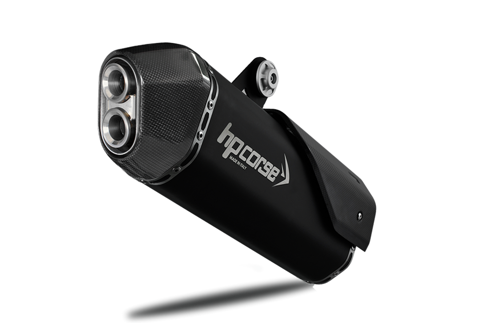HP Corse SPS Carbon Black Exhaust for Suzuki V-Strom 1000 2017-2019 - HP Corse