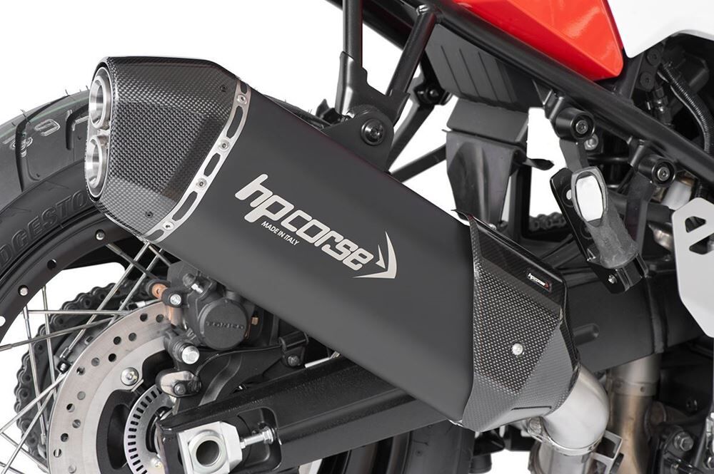 HP Corse SPS Carbon 350 Black Exhaust for Suzuki V-Strom 1050/1050DE 2020-2024 - HP Corse