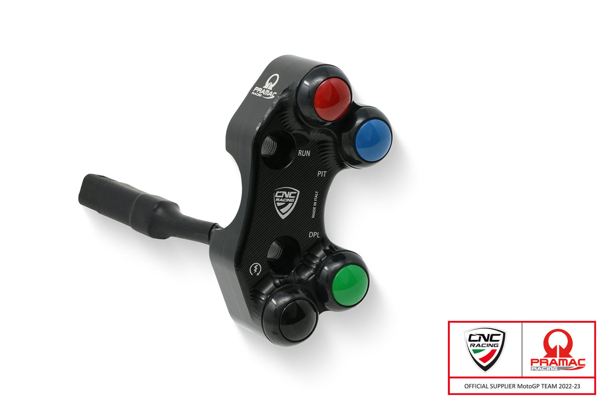 CNC Racing Right handlebar switch Ducati Panigale V4R – Brembo billet CNC and forged brake master cylinder – Pramac Racing Limited Edition - CNC Racing
