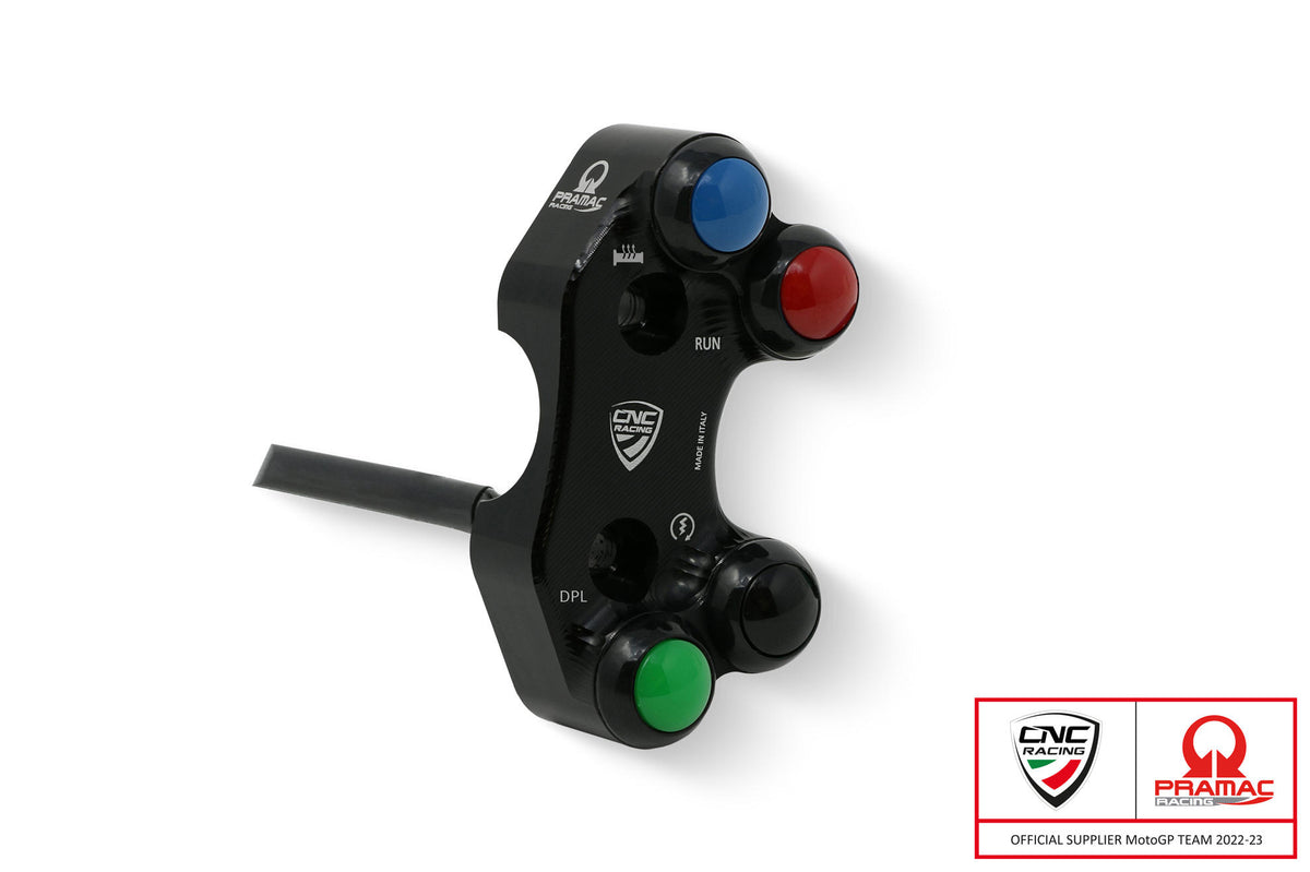 CNC Racing Right handlebar switch Ducati – OEM and RCS Brembo brake master cylinder Pramac racing Limited Edition - CNC Racing
