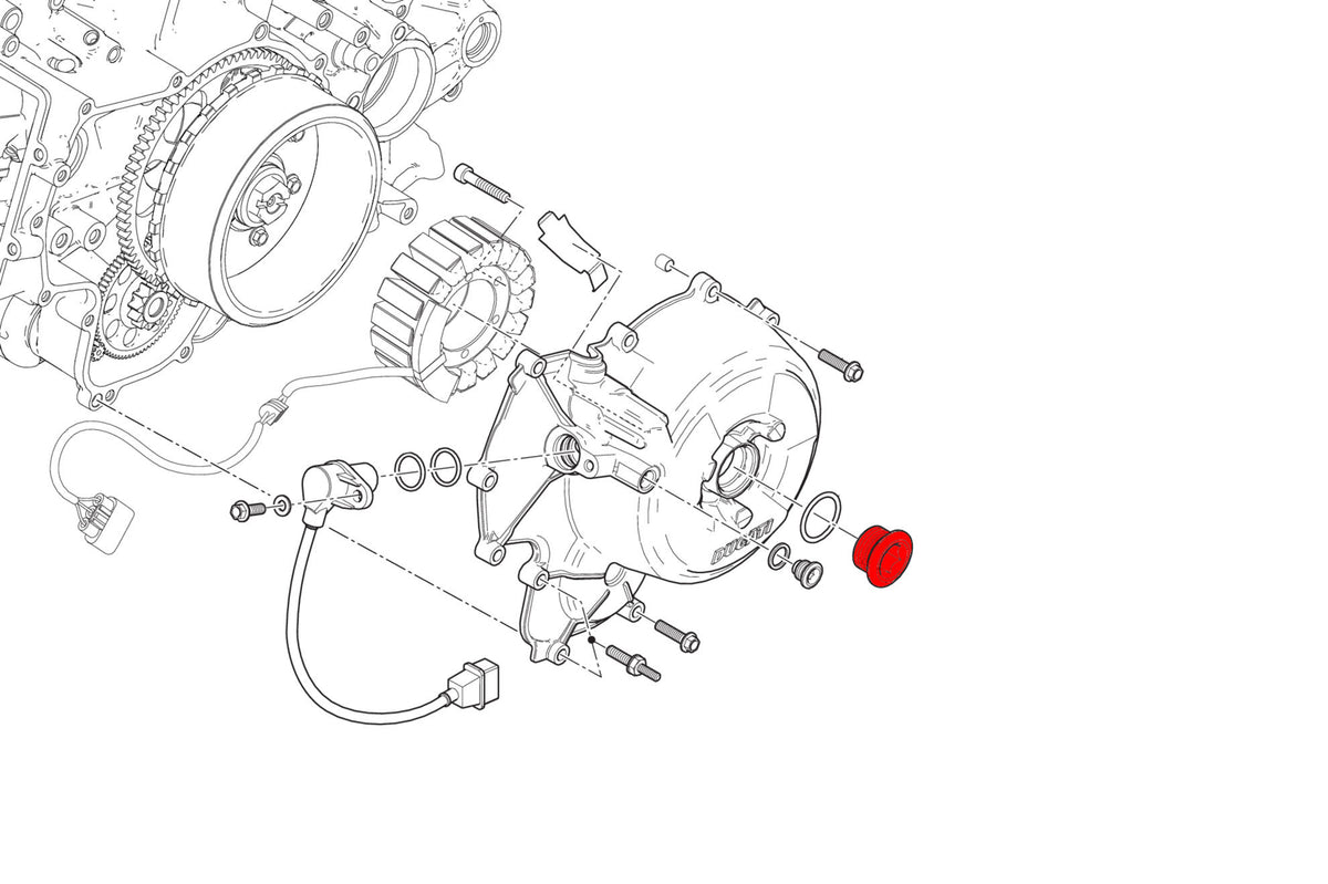 CNC Racing Generator Cover Plug for Ducati - CNC Racing image 4