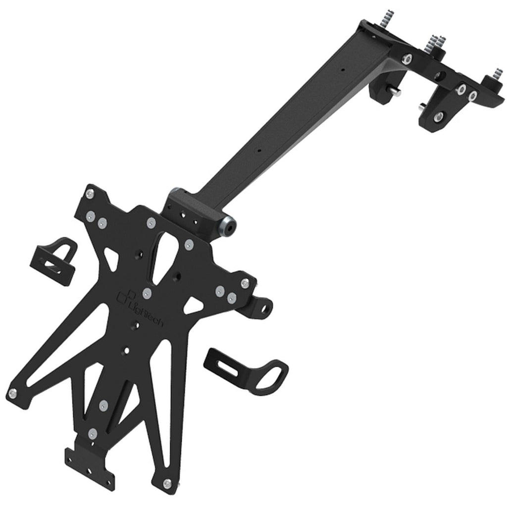 LighTech Adjustable License Plate Holder - For Use With Akrapovic PRO Exhausts Only for Ducati PANIGALE V4 R 2025–2026