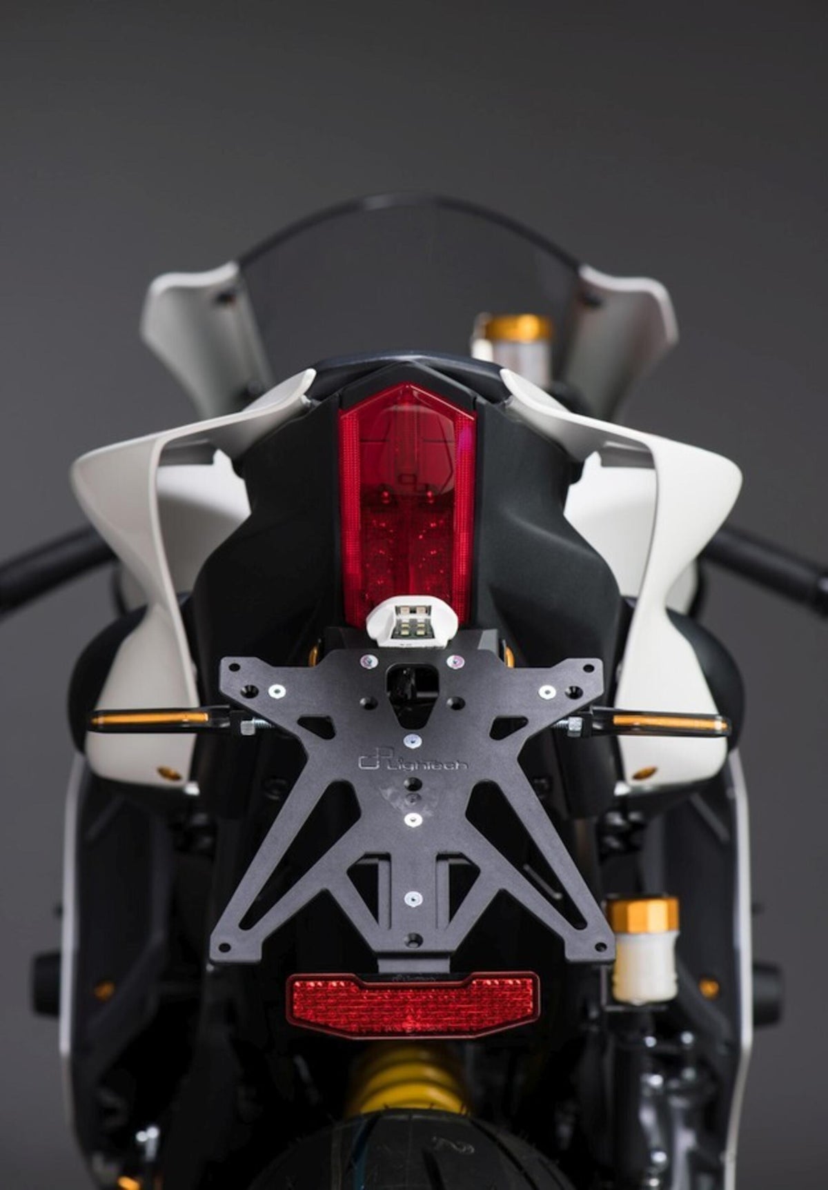LighTech Adjustable License Plate Holder for Yamaha R7 2022–2024