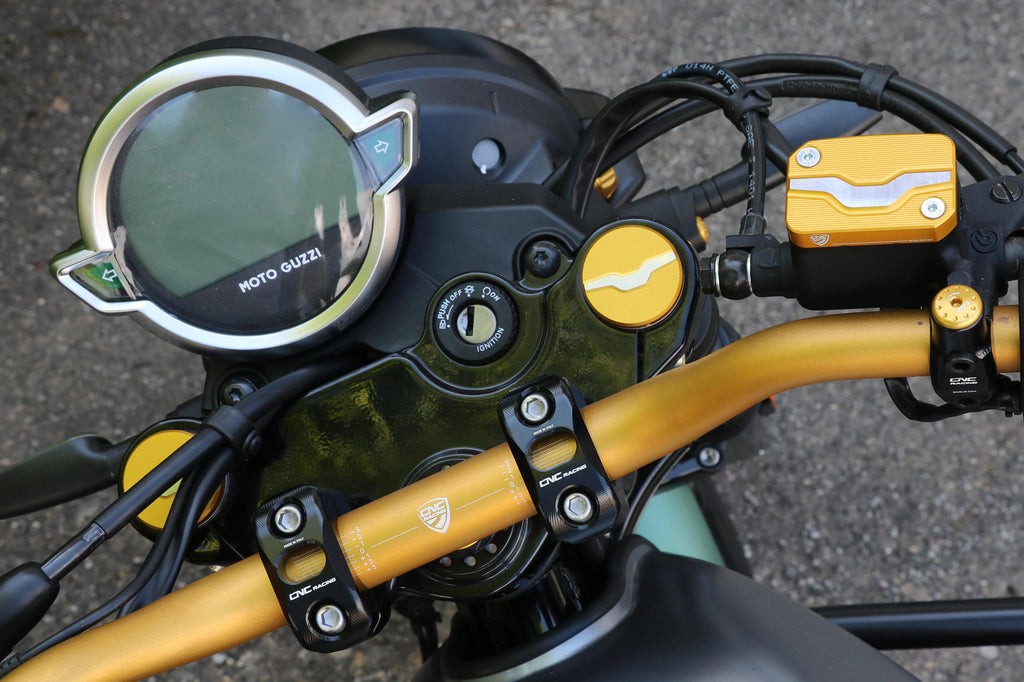 CNC Racing Fork Leg Plug Cover for Moto Guzzi - CNC Racing image 3