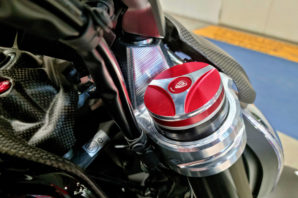 CNC Racing Fork Leg Plug Cover for Ducati Diavel V4 - CNC Racing image 2