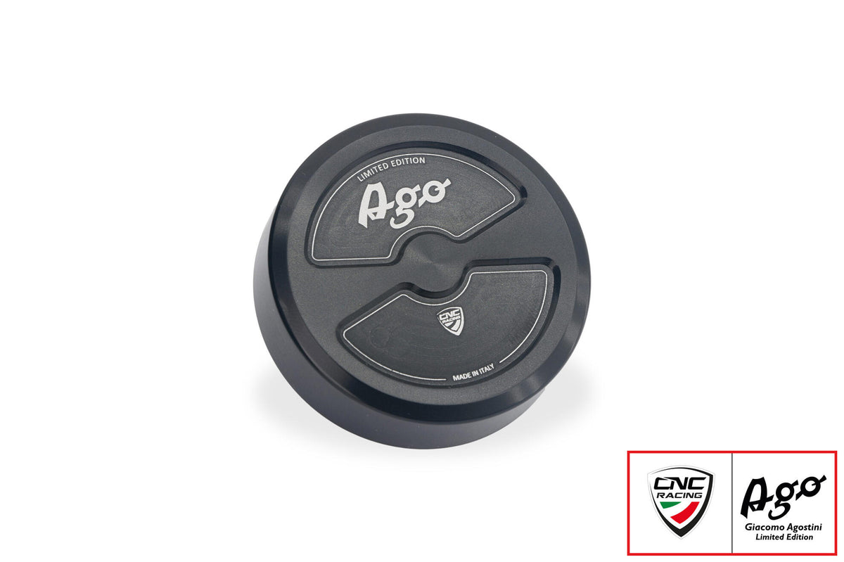CNC Racing Brake or clutch fluid reservoir cap M52x4 – Giacomo Agostini Limited Edition