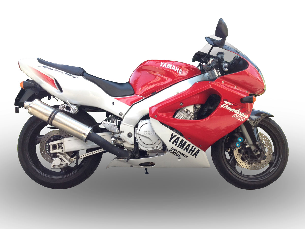 GPR exhaust Yamaha YZF 1000 R Thunderace 1996-2003, Inox Tondo, Homologated legal bolt-on silencer including removable db killer - GPR Exhausts