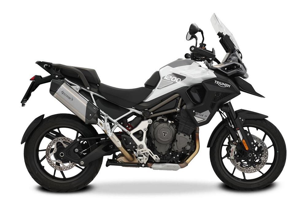 HP Corse SPS Carbon 350 Titanium Exhaust for Triumph Tiger 1200 GT Rally PRO 2021-2024 - HP Corse