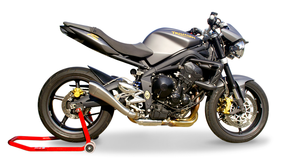 HP Corse Hydroform Satin Exhaust for Triumph Street Triple 2007-2012 - HP Corse