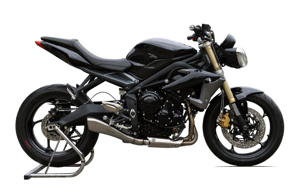 HP Corse Hydroform Satin Exhaust for Triumph Street Triple 2013-2015 - HP Corse