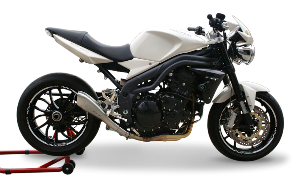 HP Corse Hydroform Satin Exhaust for Triumph Speed Triple 2007-2010 - HP Corse