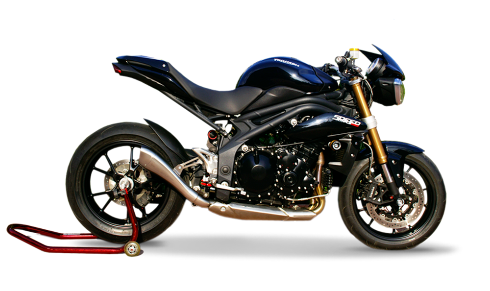 HP Corse Hydroform Satin Exhaust for Triumph Speed Triple 2011-2015 - HP Corse